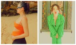 Minh Hằng khoe bụng bầu to tướng với phong cách chuẩn phu nhân hào môn 