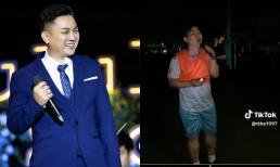 Hoài Lâm khoe giọng hát xịn xò với loa kẹo kéo nhưng gây chú ý lại là thân hình 'phát tướng'