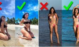 Cách tạo dáng chụp ảnh đẹp với bikini mùa đi biển