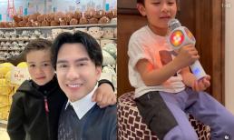 Con trai Đan Trường chăm chỉ tập hát tiếng Việt dù bị bệnh, doanh nhân Thủy Tiên tiết lộ nhóc tì sắp được song ca với ba 