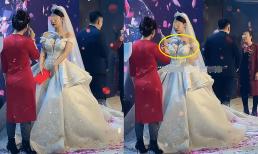 Hình xăm lớn của cô dâu hút mắt khi váy cưới không che nổi, mẹ chồng chịu không nổi lập tức dạy con trai