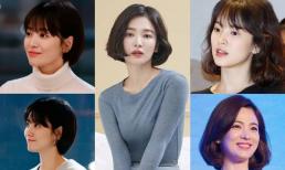 Song Hye Kyo nổi đình nổi đám với kiểu 'tóc ngắn cụp tai' khiến gương mặt trông nhỏ đi trông thấy, rất phù hợp với phụ nữ U40, U50