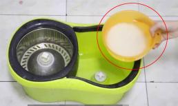 Thứ nguyên liệu rẻ tiền này giúp lau sạch sàn nhà, không chỉ hết bụi bẩn mà sàn nhà còn thơm nức