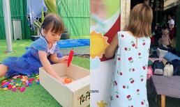 Mạc Văn Khoa hạnh phúc trong ngày đầu tiên đưa con gái đi học, khoảnh khắc Vy Pumpe lặng lẽ theo dõi con từ xa gây xúc động