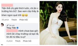 Thủy Tiên bị mỉa mai nói ăn chay trường nhưng khen thịt ngon, nữ ca sĩ đáp thẳng