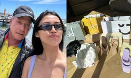 'Bản sao Lan Khuê' đập hộp loạt hàng hiệu khi sang Mỹ sống chung cùng bạn trai tỷ phú U80 