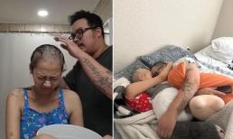 Cô gái sinh năm 2000 phát hiện bị ung thư sau một tháng kết hôn, chồng Việt kiều cùng cạo trọc đầu để 'tiếp sức'