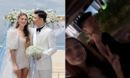 Thủ môn Bùi Tiến Dũng và vợ Tây ngọt ngào kỷ niệm 1 năm ngày cưới