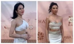 Diệp Lâm Anh gợi cảm hết nấc, phản ứng bất ngờ khi đụng mặt Quỳnh Thư trên thảm đỏ