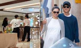 Song Joong Ki đưa vợ tới Cannes, 'bà bầu' tươi rói khi được ông xã chăm chút từng tí 