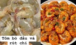 Tôm rang kiểu này vừa lên màu đẹp lại đưa cơm, mách nhỏ mẹo rút chỉ đen trong nháy mắt 