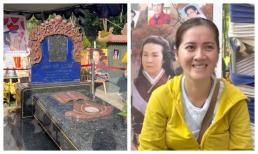 Khung cảnh mộ cố NSƯT Vũ Linh đã hoàn thành, con gái nói đúng một câu gây xúc động