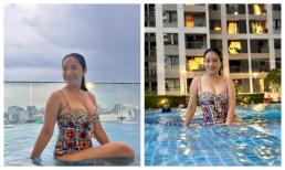 Cát Tường diện đồ tắm nhưng o ép vòng một đến ná thở