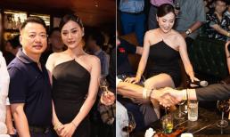 Lộ loạt ảnh Phương Oanh diện đồ sang chảnh đúng chuẩn 'phu nhân Chủ tịch' khi dự tiệc cùng Shark Bình