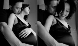 Liêu Hà Trinh tung bộ ảnh tình tứ bên ông xã, tiết lộ nhóc tì trong bụng đã nặng 2,9kg và sắp bước vào giai đoạn lâm bồn