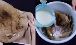 Mách bạn mẹo nhỏ: Khăn bẩn cỡ nào chỉ cần thêm thứ này, vò xong khăn sẽ sạch như mới, tiết kiệm thời gian và công sức