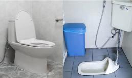 Cái nào tốt hơn, bồn cầu ngồi hay ngồi xổm? Bác sĩ vạch mặt ưu nhược điểm, 'bồn cầu kiểu này' dễ tồn dư virus súp lơ