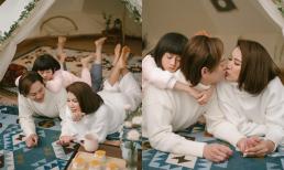 Trang Trần tung bộ ảnh hạnh phúc bên gia đình hậu đám cưới: 'Khóa môi' ông xã cực ngọt, hé lộ ước mơ của con gái 