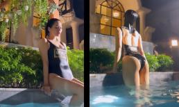 Lệ Quyên diện đồ tắm một mảnh khoe dáng trong hồ bơi tại gia, body đến nay vẫn 'đỉnh của chóp' 