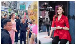 Á hậu Huyền My hiếm hoi lộ diện, nhan sắc như búp bê qua ống kính camera thường