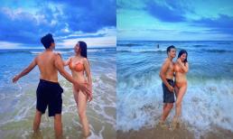Thanh Duy - Kha Ly khoe loạt ảnh đi biển: Chàng gây mê với body vạm vỡ, nàng lại thả dáng với bikini cực nóng bỏng