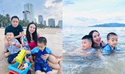 Đinh Ngọc Diệp xả kho loạt ảnh đi du lịch bên gia đình, các nhóc tì gây sốt vì quá dễ thương