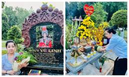 'Người yêu cũ' NSƯT Thanh Thanh Tâm về thăm mộ Vũ Linh khiến khán giả xúc động