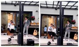 Con trai Đan Trường song ca cùng ba mình trên sân khấu cực chuyên nghiệp đốn tim khán giả