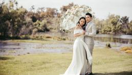 Kỉ niệm 25 năm bên nhau, MC Huyền Ny thực hiện bộ ảnh cưới cực tình bên chồng