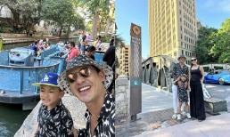 Lương Thế Thành đưa gia đình đi du lịch trong dịp sinh nhật quý tử, Thuý Diễm bị 'ra rìa' bởi một chi tiết