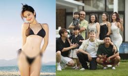 'Hot girl tạp hóa' Hàn Hằng diện bikini nhỏ xíu trong chuyến du lịch biển cùng gia đình Huyme