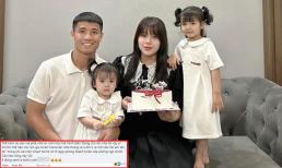 Bị 'bóc phốt' không mở cửa cho chồng vào nhà, vợ trung vệ Bùi Tiến Dũng nói gì? 