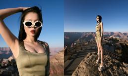 Lệ Quyên đáp trả khi bị săm soi vì mang guốc cao leo núi 