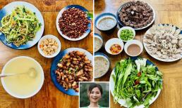 Những mâm cơm mang đậm hương vị Việt do diễn viên Diệu Hương nấu khiến chồng con ở Mỹ thích mê