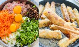 Khi làm nem rán, nên ngâm miến bằng nước nóng hay nước lạnh? Mẹo để nem giòn ngon, để được lâu