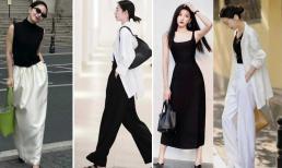 'Đen + trắng' không bao giờ lỗi mốt, chị em thích mặc đồ 'basic' đừng bỏ lỡ 12 set cực sang đẹp mỗi ngày này
