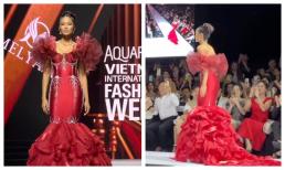 H'Hen Niê catwalk thần sầu, gặp sự cố vấp váy vẫn xử lí 'tỉnh rụi'