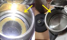 Dù ấm có đóng cặn dày đến đâu, chỉ cần nhỏ vài giọt này là cặn sẽ long ra, sạch ngay