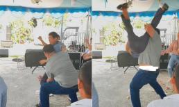 Lần đầu về ra mắt, chàng trai nhảy múa tưng bừng cùng bố vợ tương lai, còn có hành động làm ai nấy 'hết hồn'