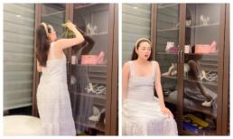 Nhan sắc và hình thể Minh Hằng qua camera thường khi bầu 7 tháng, có sự thay đổi đáng kể