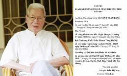 Thông tin tang lễ NSND Trần Bảng - bố NSƯT Trần Lực