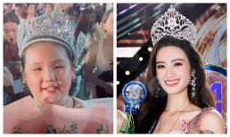 Em gái 10 tuổi của Miss World Vietnam 2023 Huỳnh Trần Ý Nhi lộ diện, ghi điểm vì ứng xử siêu cưng