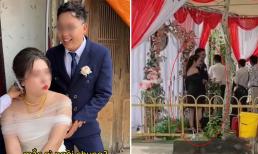 Ngày cưới, cô dâu giận dỗi vì chồng mời người yêu cũ đến dự, còn ôm eo tình tứ