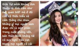 Bạn trai lên tiếng vì phát ngôn gây tranh cãi của Hoa hậu Ý Nhi: 'Mình không hề có suy nghĩ tiêu cực'