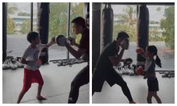 Hà Tăng khoe cận mặt hai con lớn khi tập môn thể thao cá tính, nhìn sang con út của cô mà bật cười