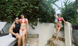 Tóc Tiên diện bikini khoe dáng cực đỉnh, hiếm hoi khoe cảnh tình tứ bên chồng
