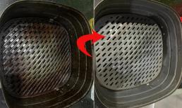 Nồi chiên không dầu đầy cặn bẩn, bày cho các bà nội trợ cách làm sạch bóng, không cần dùng hóa chất độc hại 