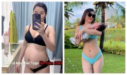 Phương Trinh Jolie khoe ảnh thời bầu bí tăng 16 kg vẫn diện nội y, nhìn dáng hiện tại gây choáng