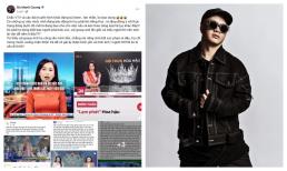 NTK Đỗ Mạnh Cường lại có hành động 'đụng chạm' Hoa hậu Ý Nhi, khẳng định: 'Cái group anti họ cũng văn minh lắm'