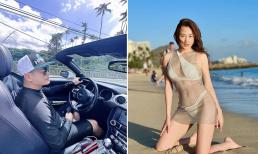 Phương Oanh tung ảnh 'cực cháy' ở Mỹ, không quên nịnh Shark Bình là 'photo xịn, nháy phát có ảnh xinh'